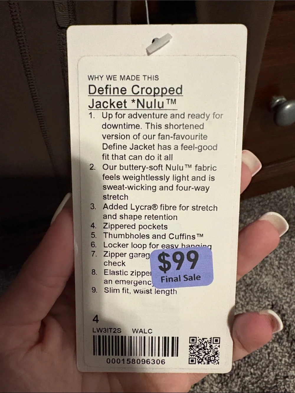 lululemon athletica nwt size